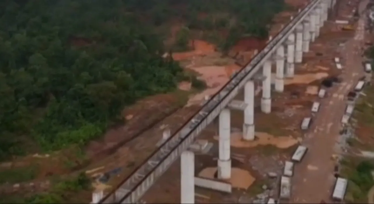 Viaduct work underway in Daspalla