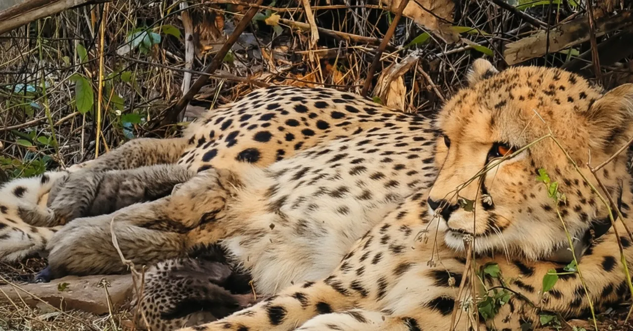 Cheetah in Kuno National Park