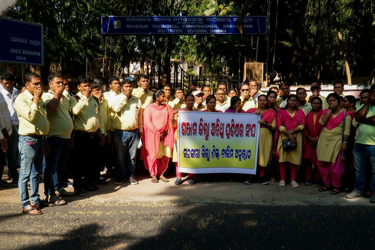 Guest instructors of govt ITIs stage protest in Ganjam, seek employment or euthanasia