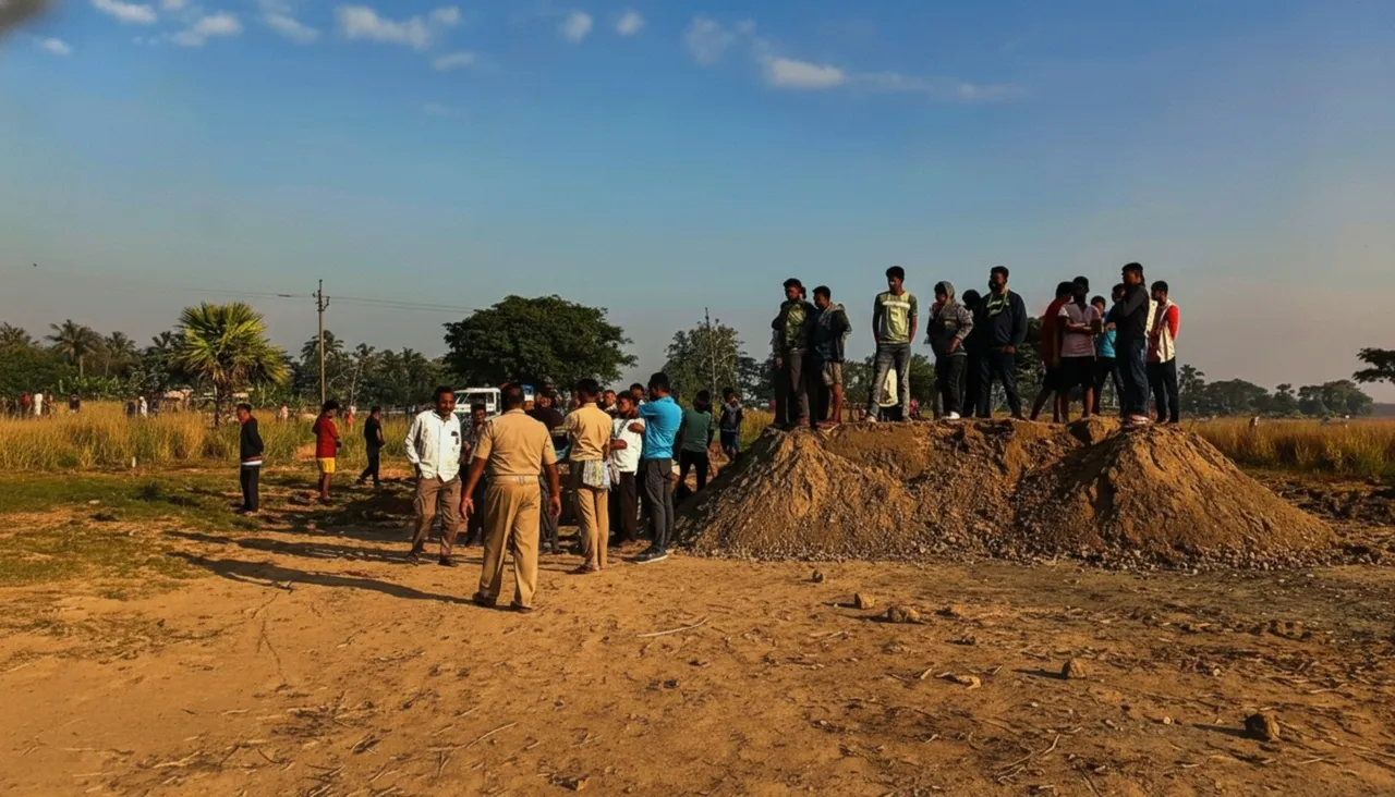 Half-burnt body of unidentified youth found in field near Konark