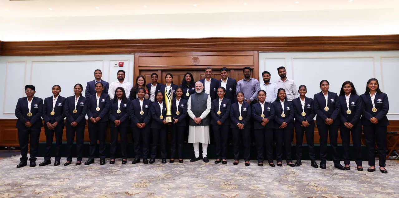 Odisha players steal the show as PM Modi honours visually impaired Women’s World champions