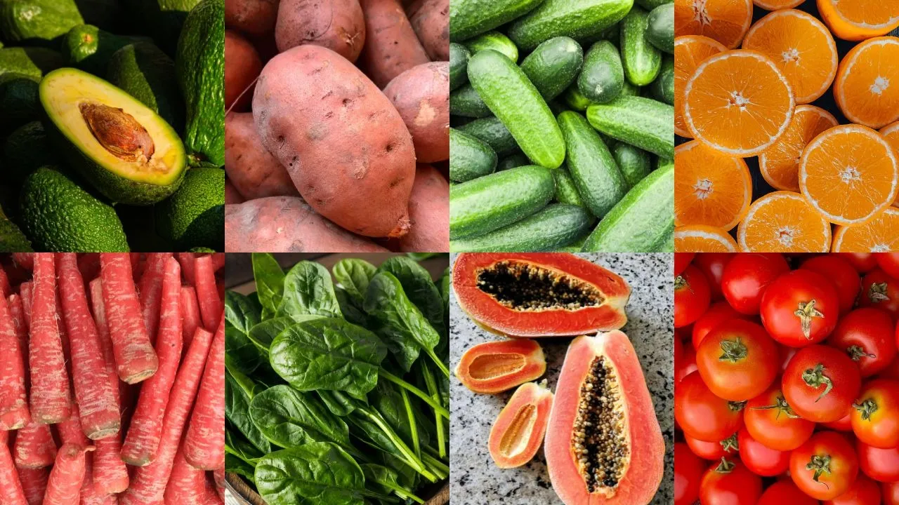Fruits and vegetables that heal dry winter skin naturally