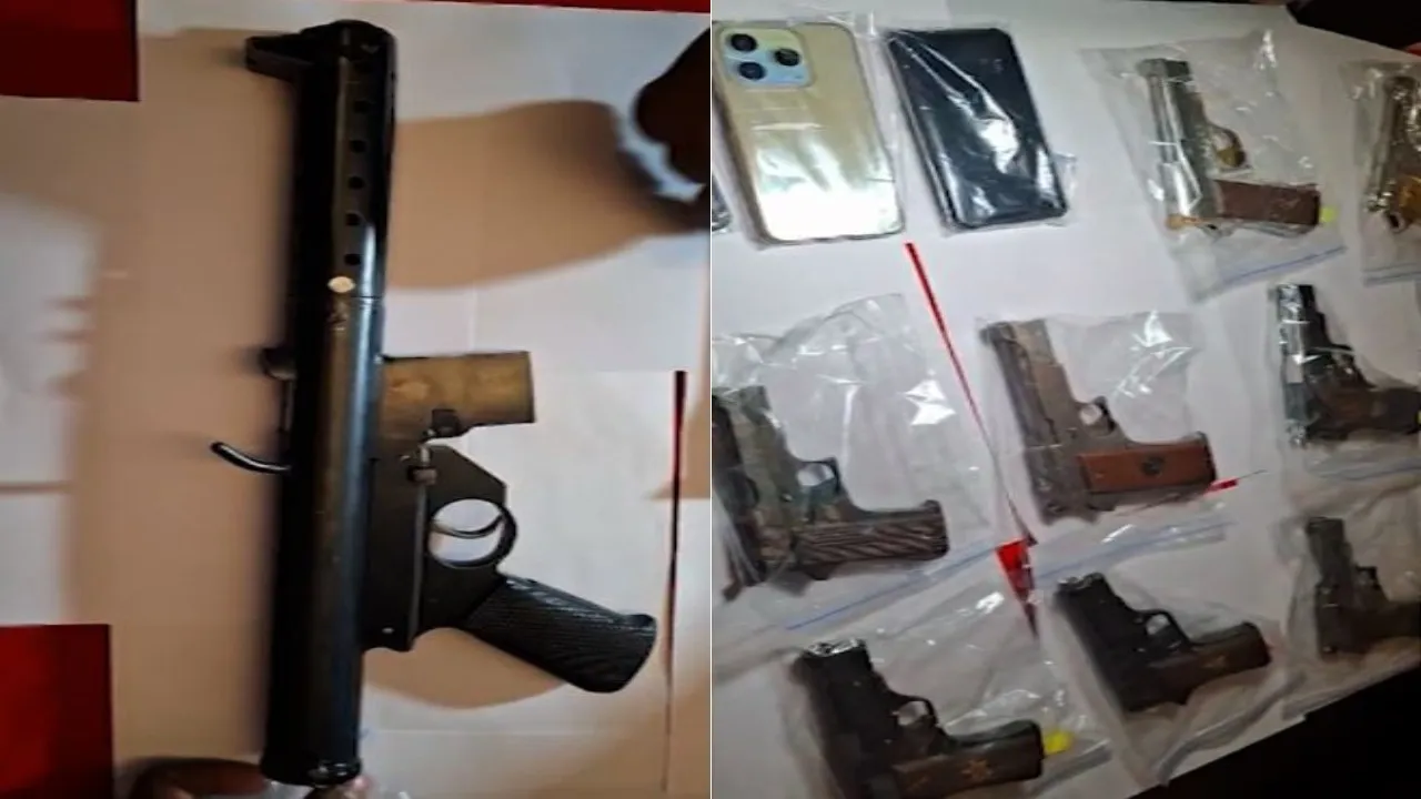 Carbine, semi-automatic pistols seized in major arms trafficking bust in Bhubaneswar