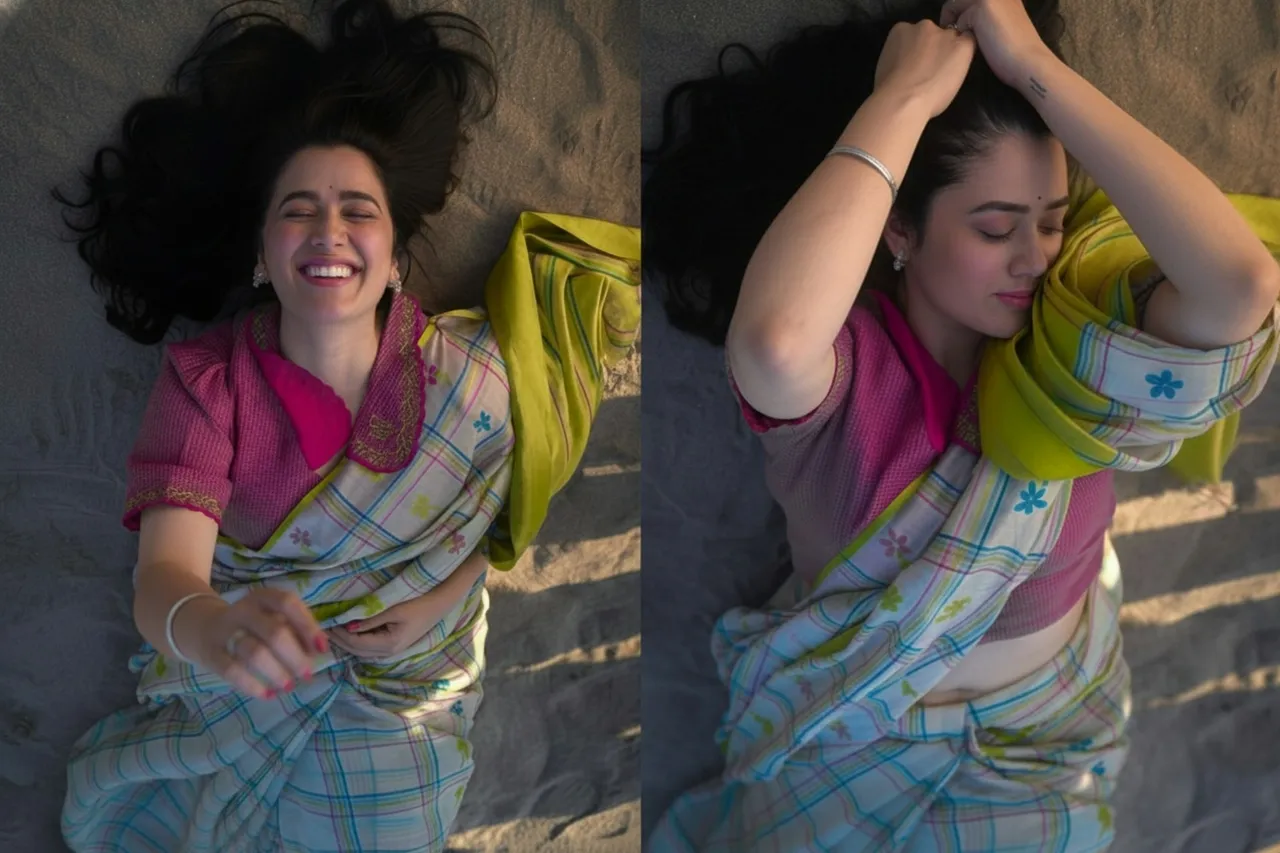 Girija Oak, Internet’s ‘blue saree woman’, sets social media on fire again