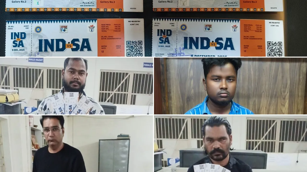 Four arrested in Cuttack for ‘black-marketing’ Ind vs SA Barabati T20 tickets; police launch crackdown