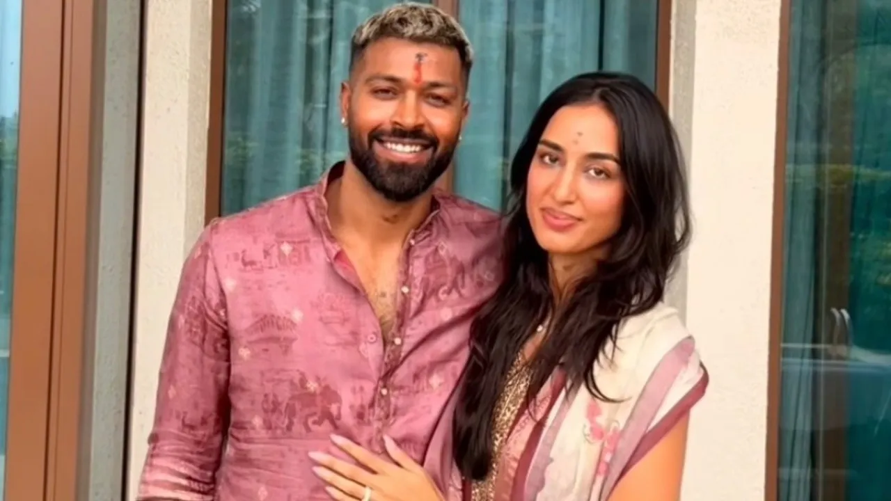 Hardik Pandya with girlfriend Mahieka Sharma