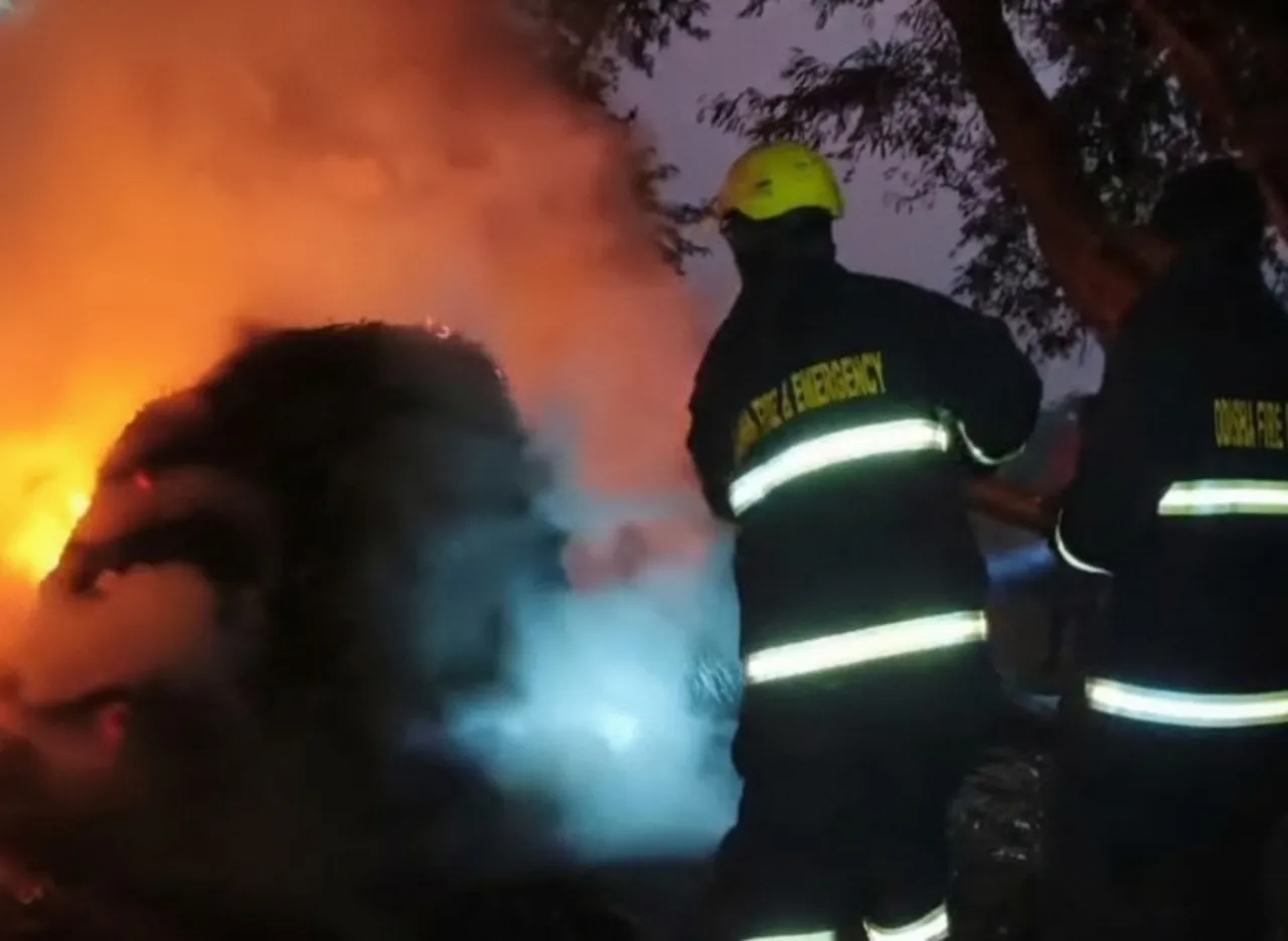 Paddy worth Rs 10 lakh destroyed in fire at Ganjam village, farmers seek govt aid