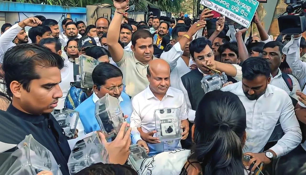 TPCODL security deposit row: BJD launches protest demanding withdrawal