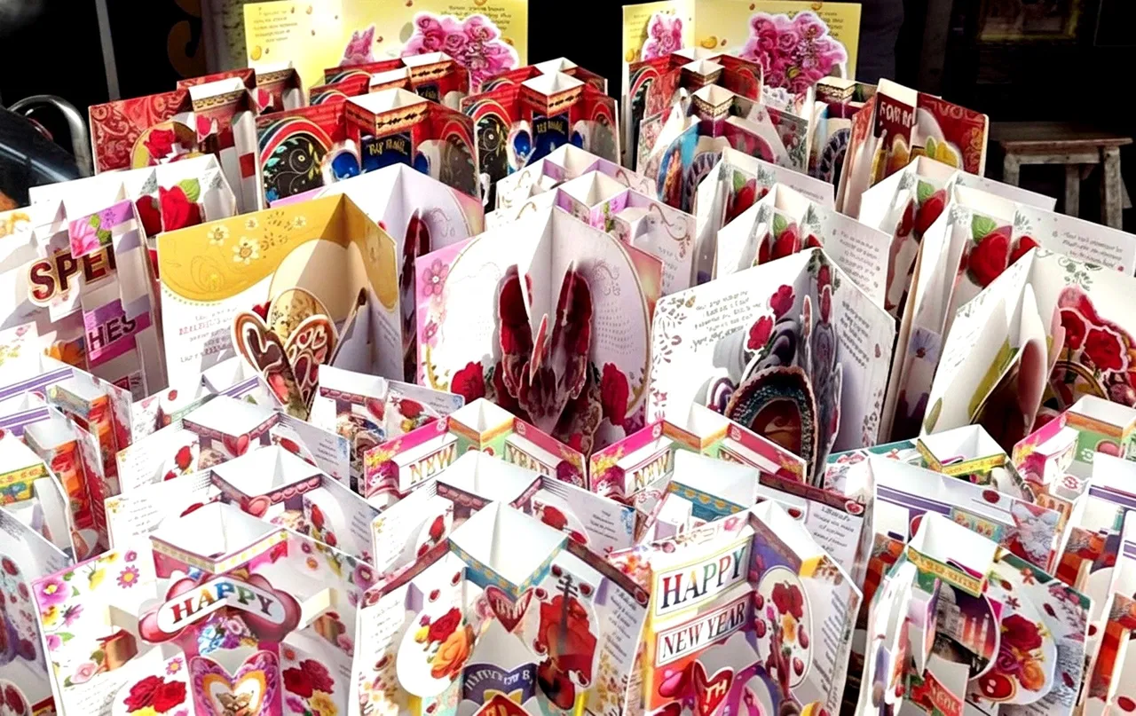 Tradition versus Modernity Greeting cards fade as New Year wishes go digital