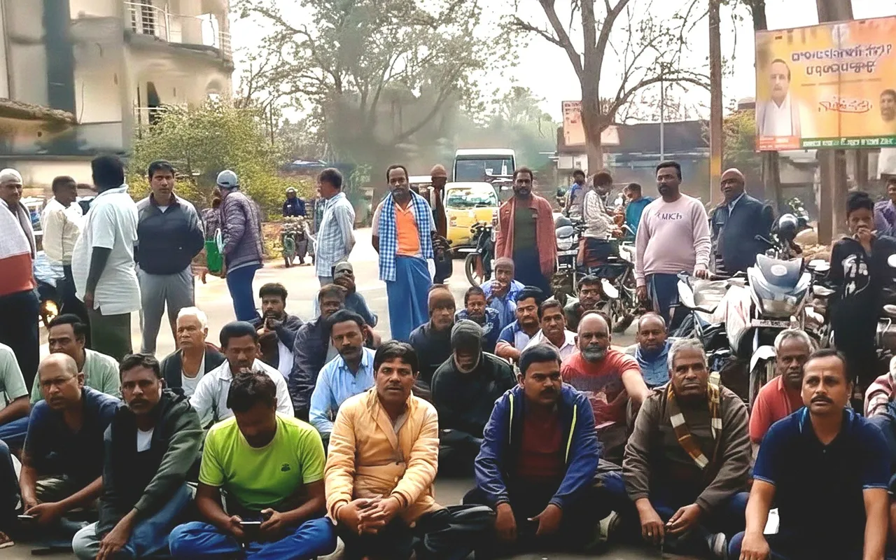 Odisha Farmers block main road over paddy procurement chaos at LAMPS