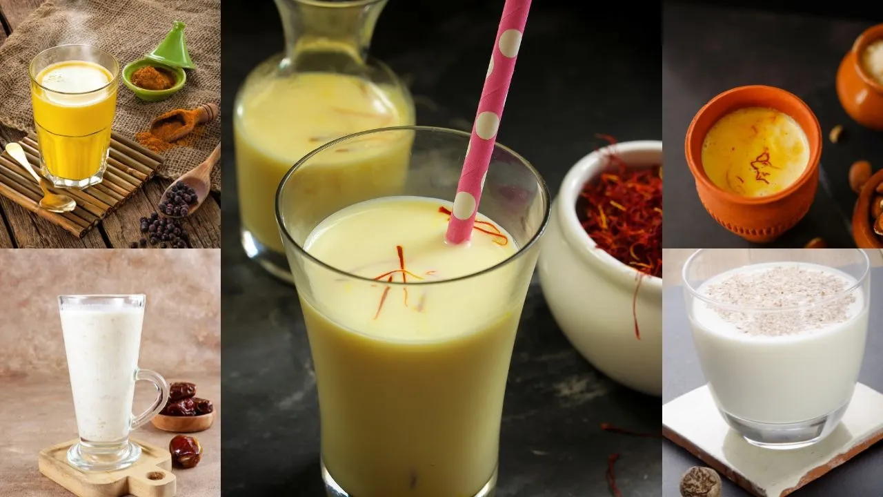 Milk-based winter drinks