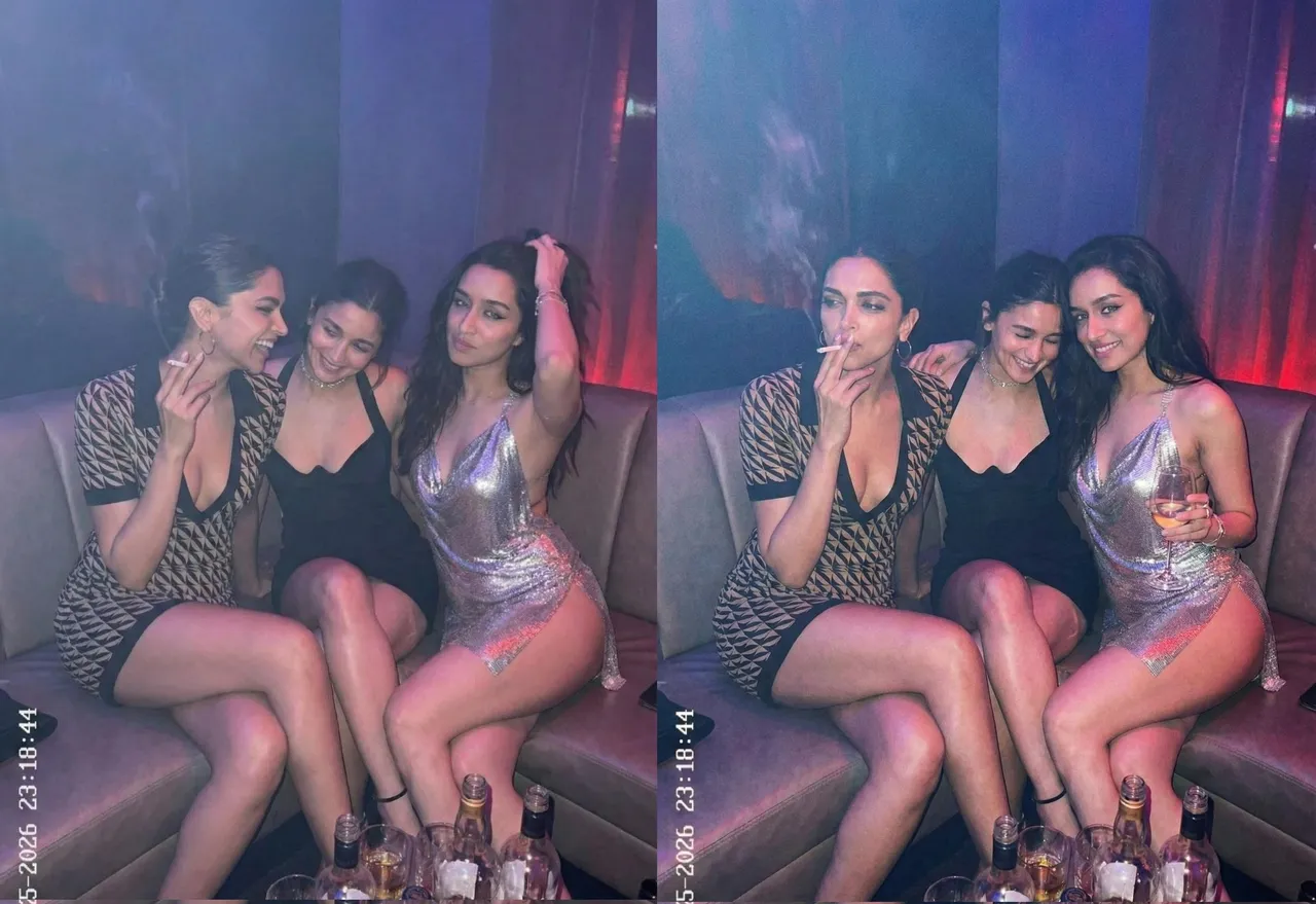Deepika Padukone, Alia Bhatt and Shraddha Kapoor spotted clubbing together! Check AI pics