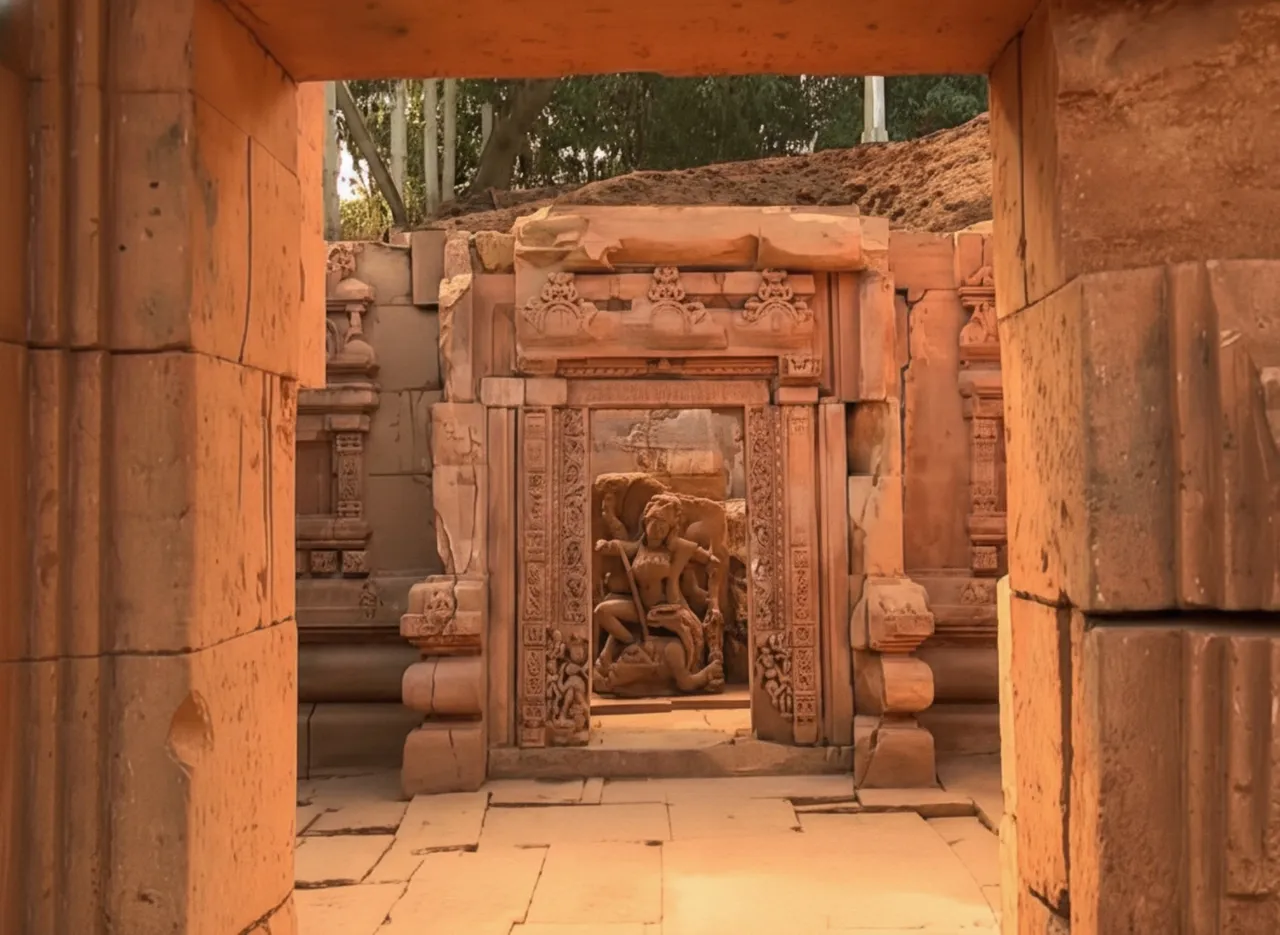 Excavation work of Sukasari Temple