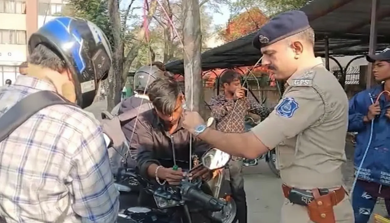 Modifications made to vehicles to protect motorists from Manja thread in Odisha