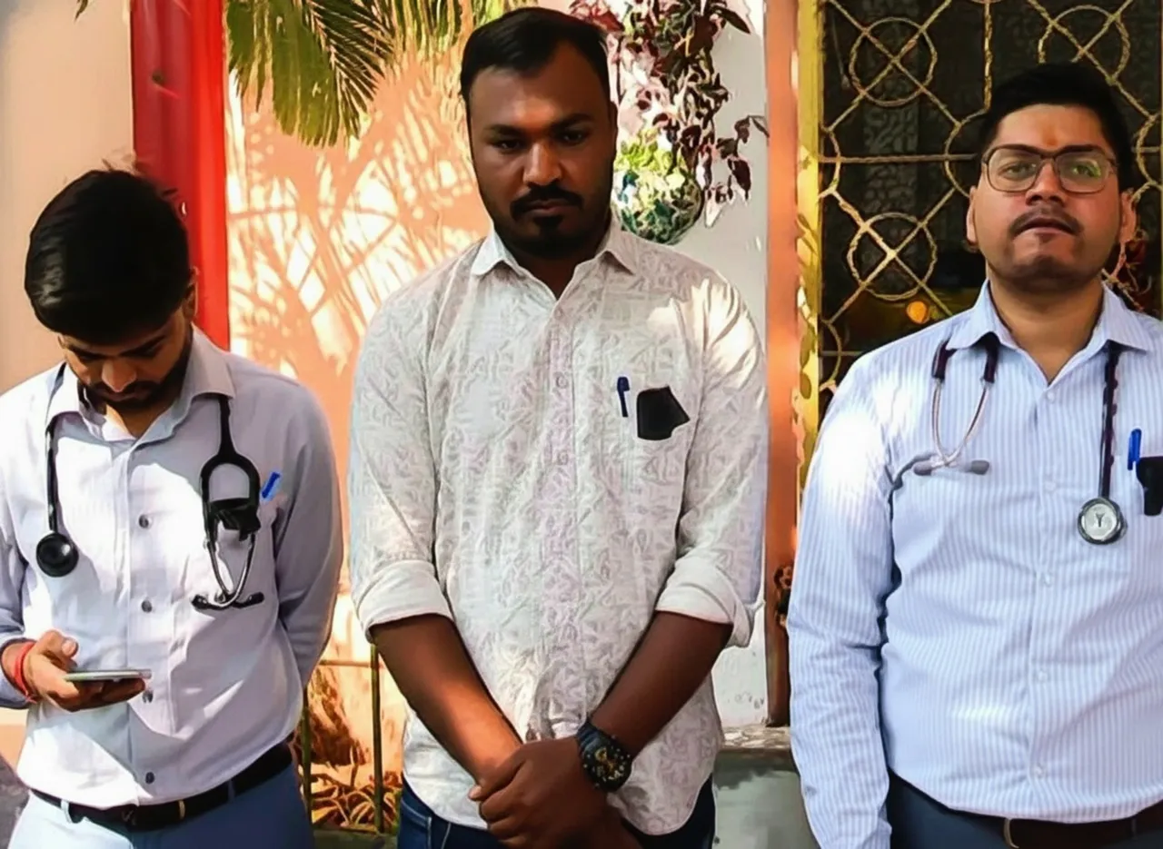 Capital Hospital doctors wear black badges