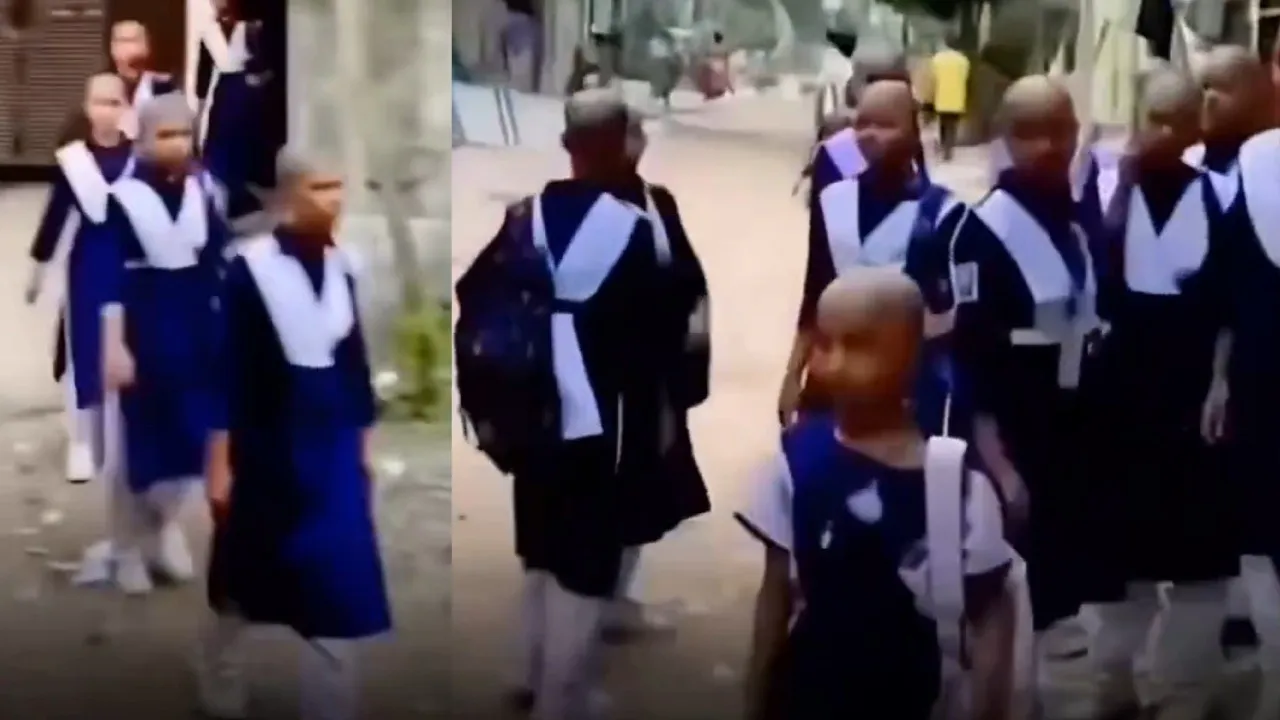 'Yaari hai imaan mera…' Bald heads, big hearts: Schoolgirls stand tall for friend fighting cancer, watch