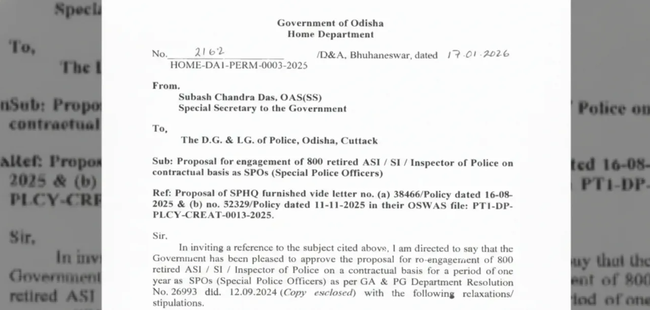 Odisha to reappoint 800 retired police officers