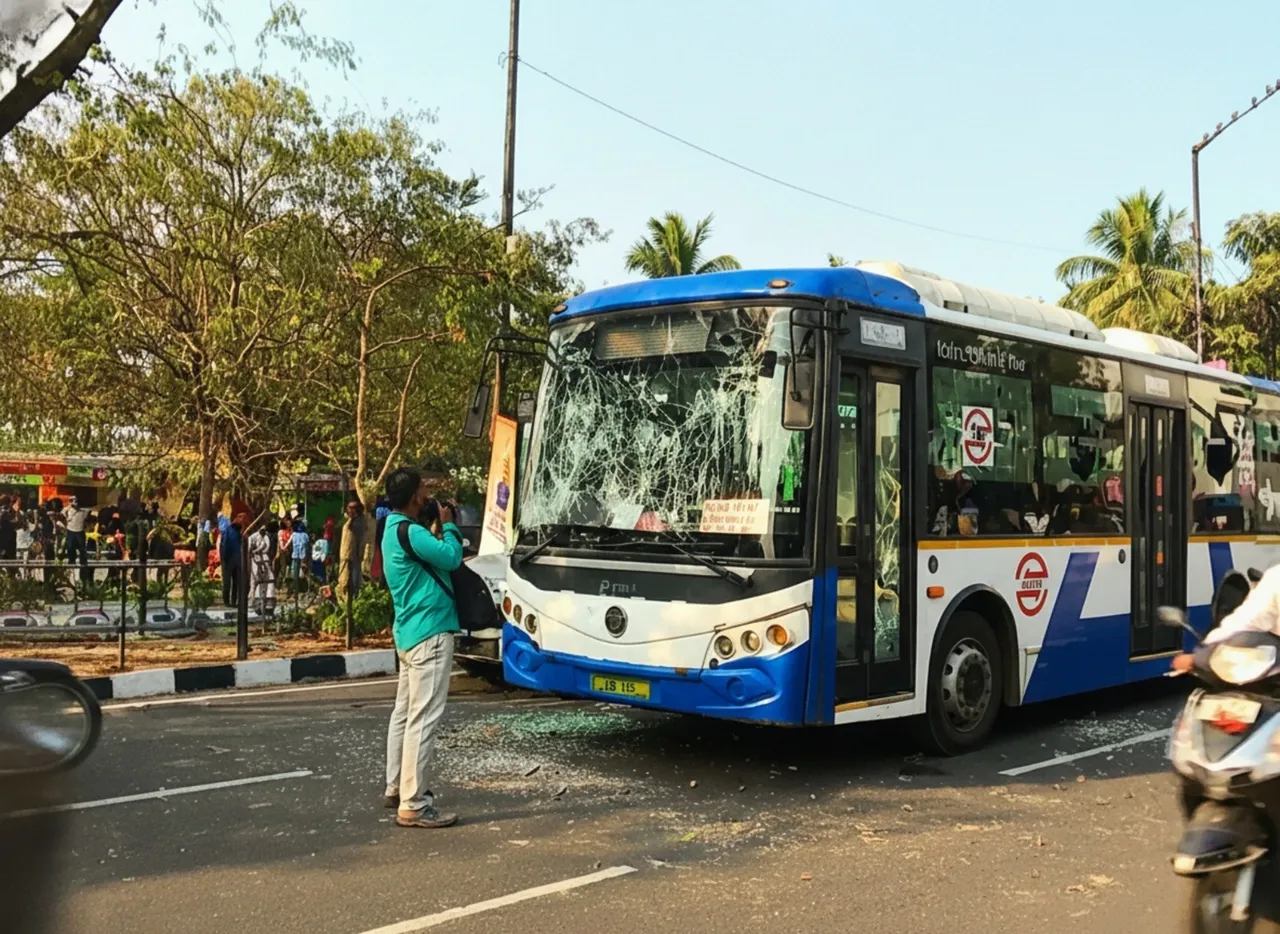 Ama buses ransacked after accident in Bhubaneswar