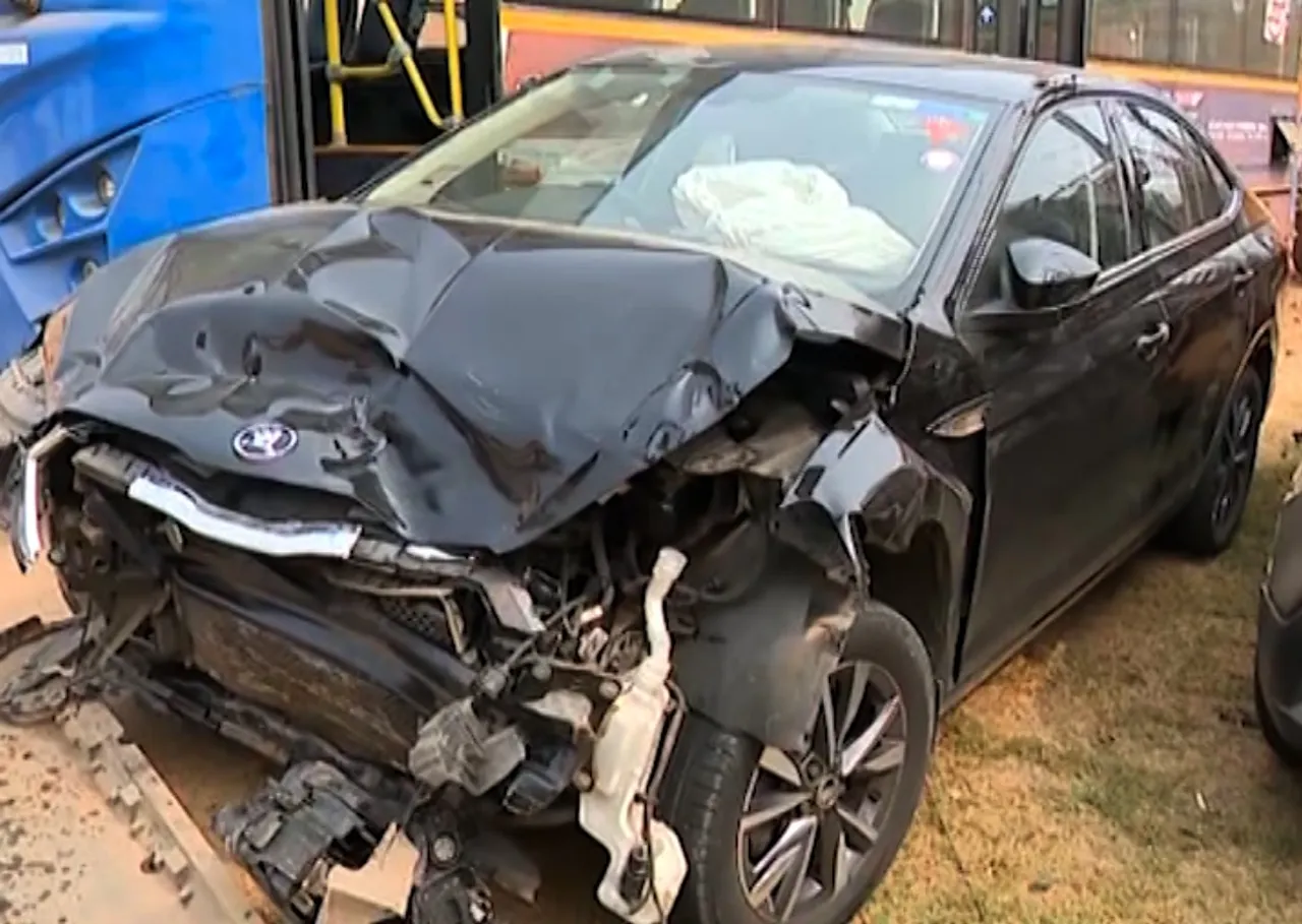 Speeding luxury car rams into police patrolling van in Bhubaneswar,