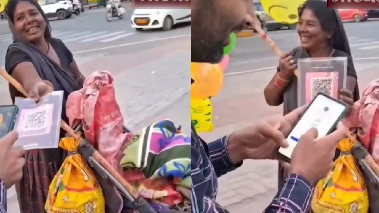 Balloonwala goes digital: Street vendor’s QR Code payment stuns onlookers, wins the internet; watch