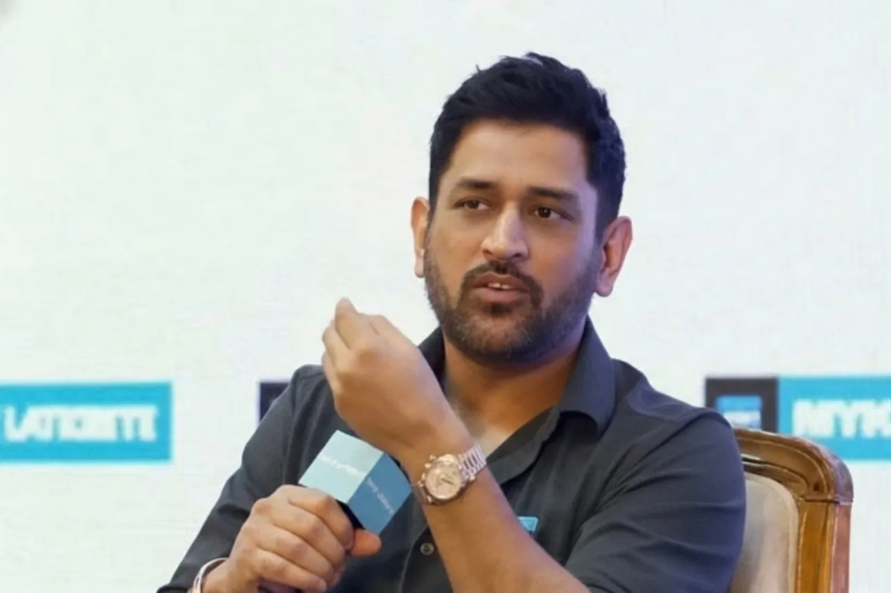 MS Dhoni at a event