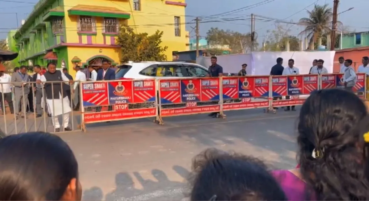 Odisha CM interacting with children