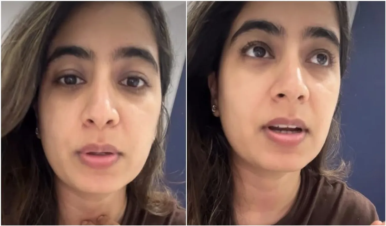 Girl describing story