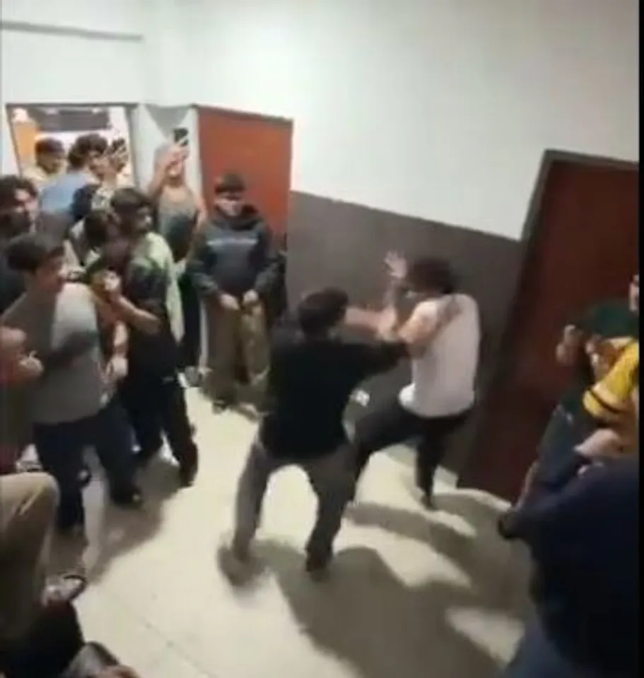 Brawl in hostel