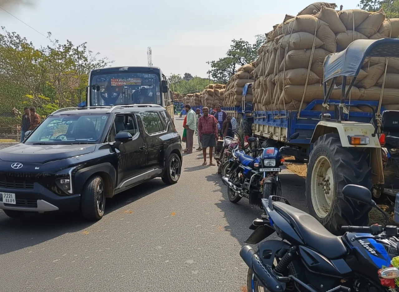 Farmers allege 12 percent 'Katni-Chatni' in paddy procurement in Bhadrak, block road in protest