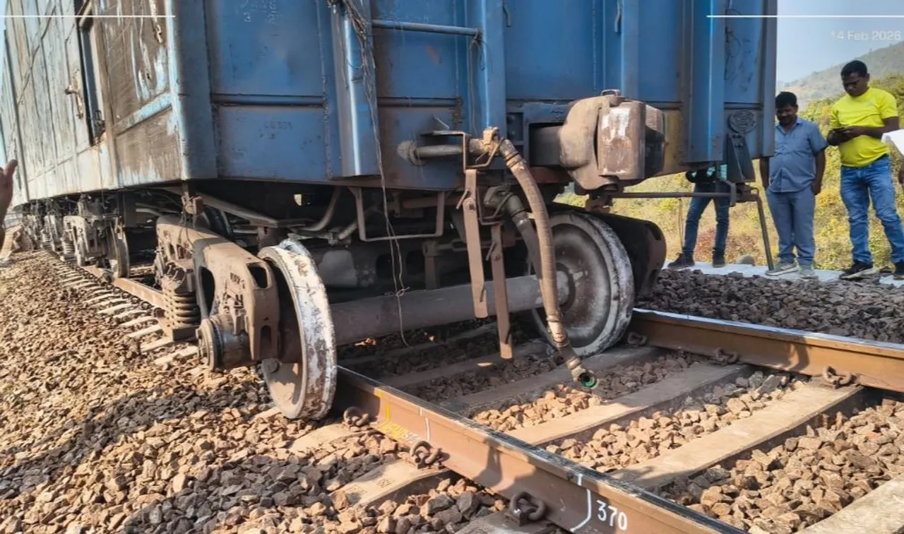 Goods train derail in Koraput