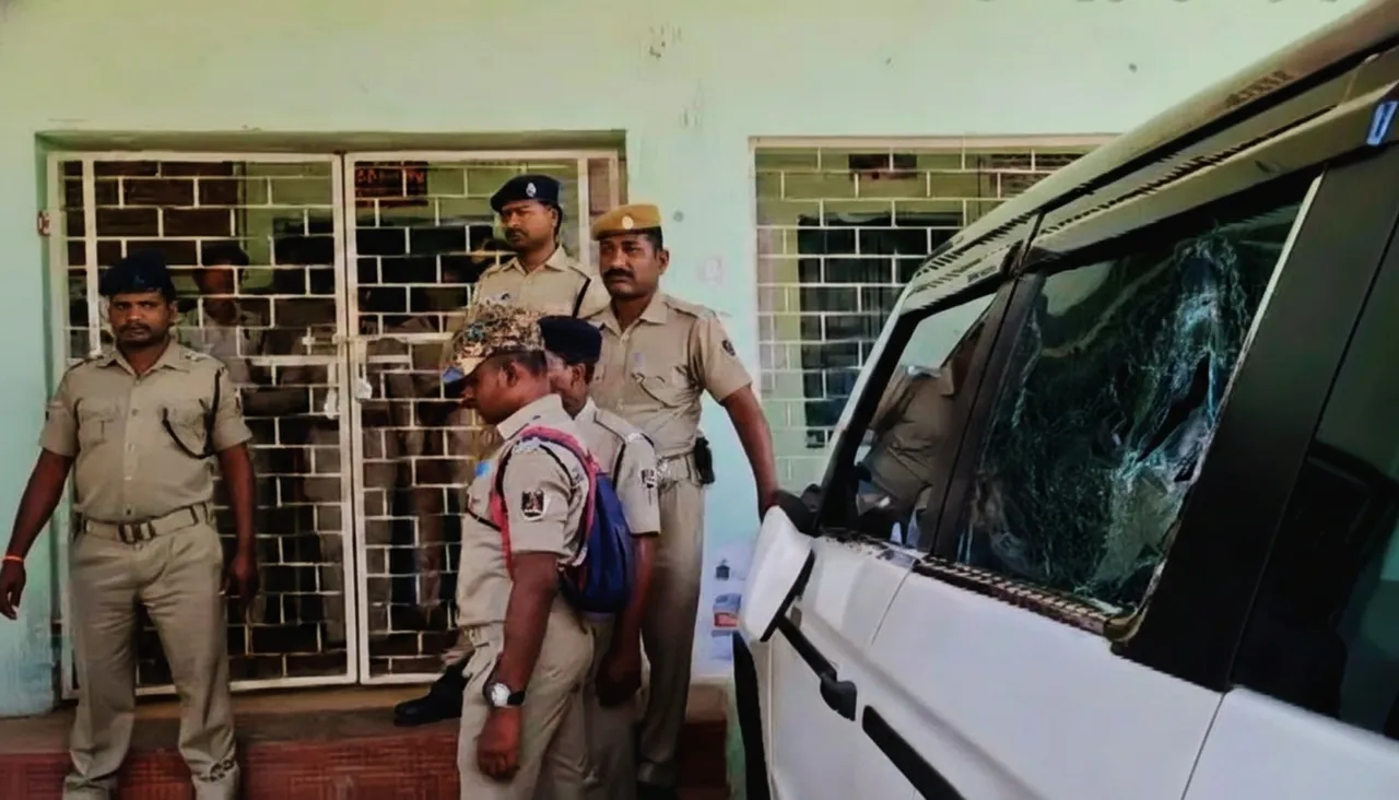 Bolagarh BDO Car Vandalised