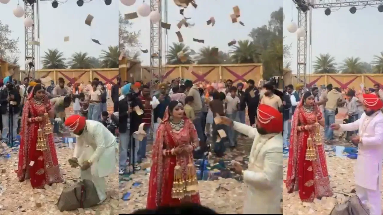 Rs 8.5 crore cash rain on bride at Indian wedding? Viral clip triggers buzz, know the truth