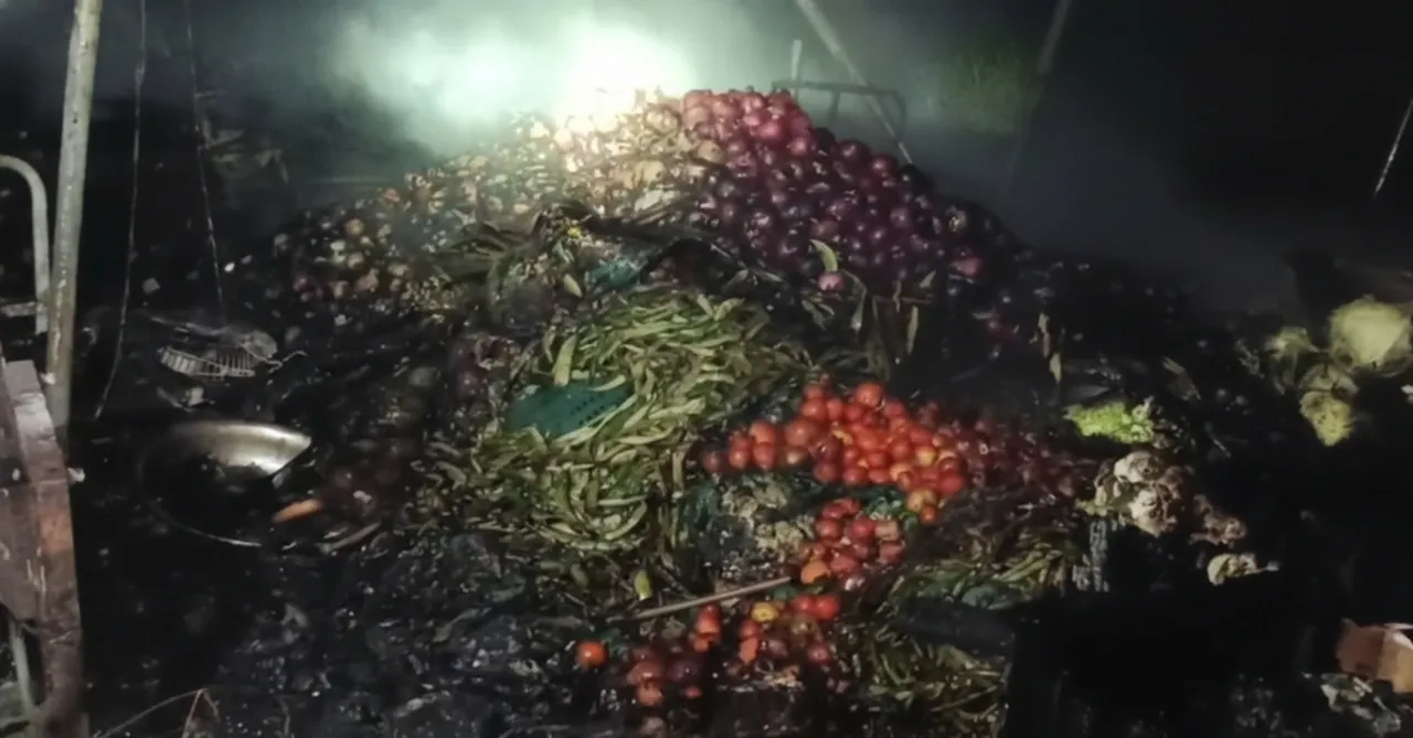 Massive fire guts Paradip vegetable market, 50 shops reduced to ashes