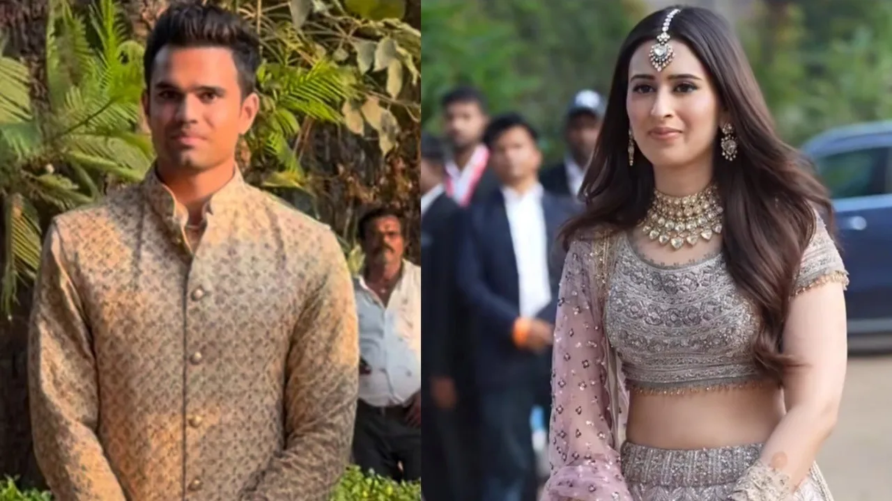 Arjun Tendulkar and Saaniya Chandhok begin wedding festivities with glamorous sangeet night; internet can’t keep calm, watch