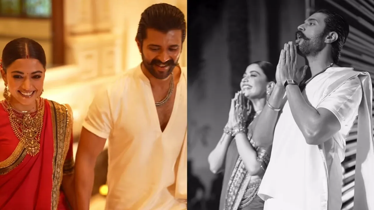Rashmika Mandanna and Vijay Deverakonda share heartwarming glimpses from their grand wedding reception, watch