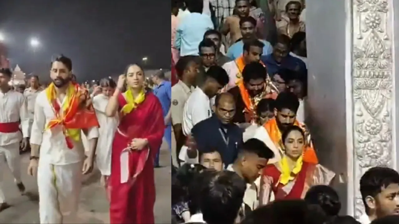 Naga Chaitanya, Sobhita Dhulipala seek blessings at Puri Jagannath Temple after anniversary, watch