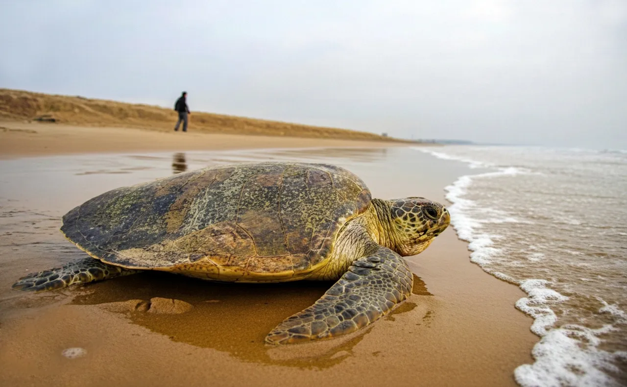 In a first, Olive Ridley turtle lays eggs in Odisha’s Blue Flag beach