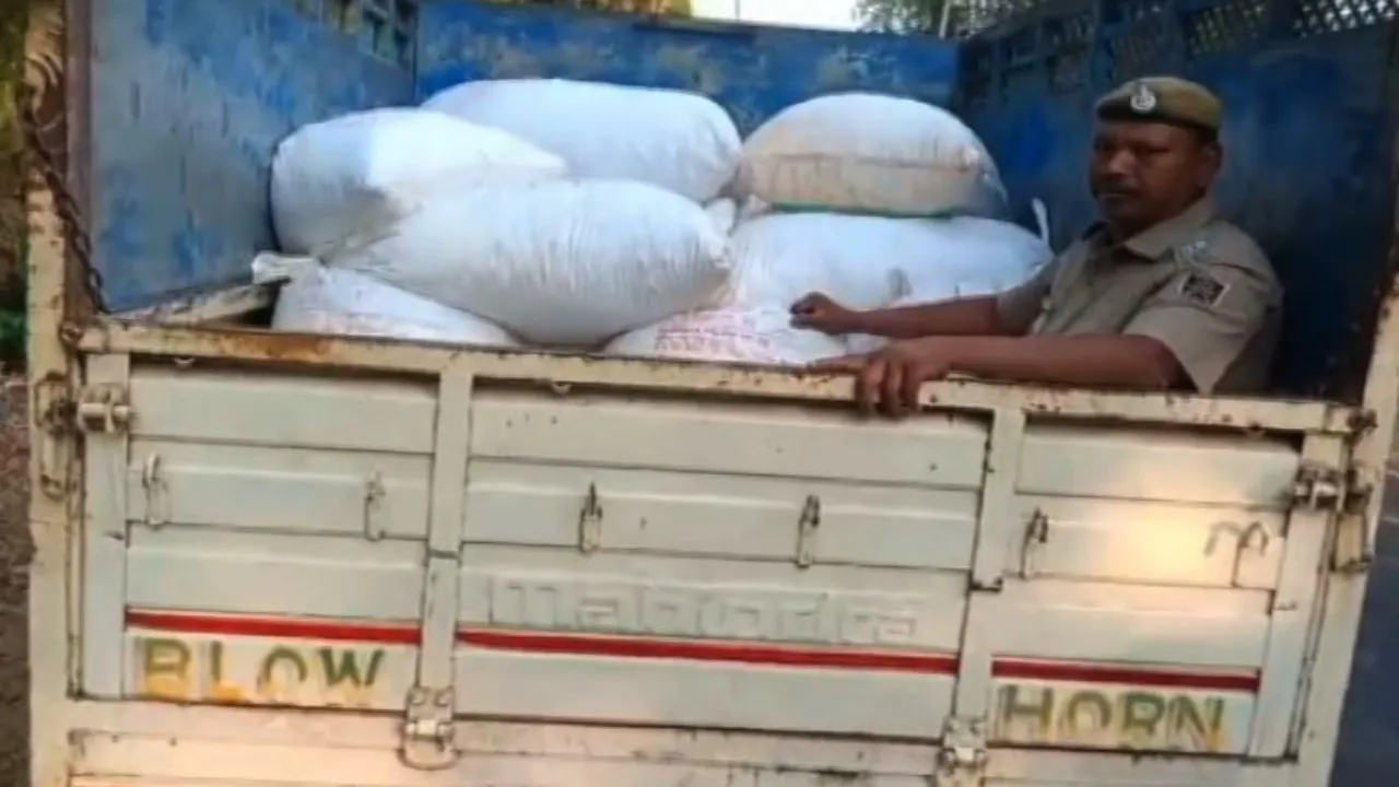 Police seize 586 kg ganja hidden in pickup van in Rayagada