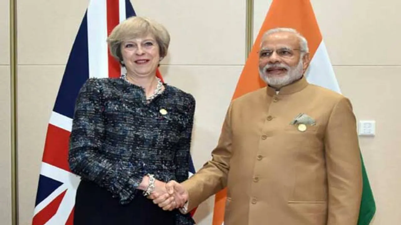 Modi meets British Prime Minister