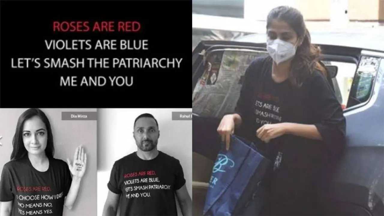 Rhea Chakraborty’s T-shirt Out Of Stock: A Strong Message or A Fleeting Fashion Trend?