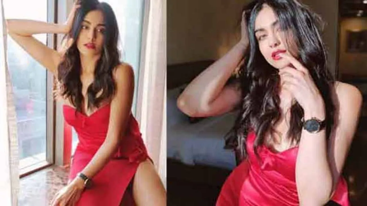 Adah Sharma Sizzles In Red Hot Gown