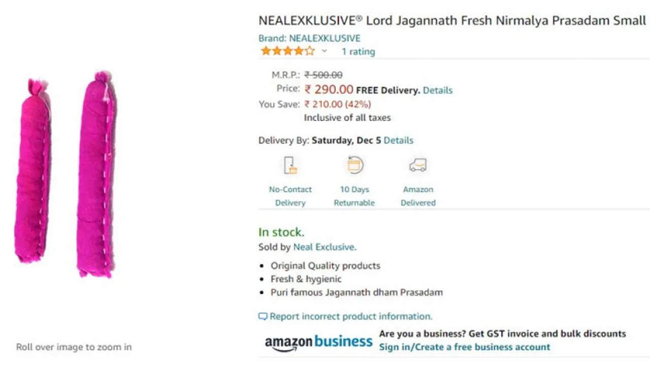 Amazon Slapped With Legal Notice By Puri Lawyers Over 'Online Sale Of Nirmalya'