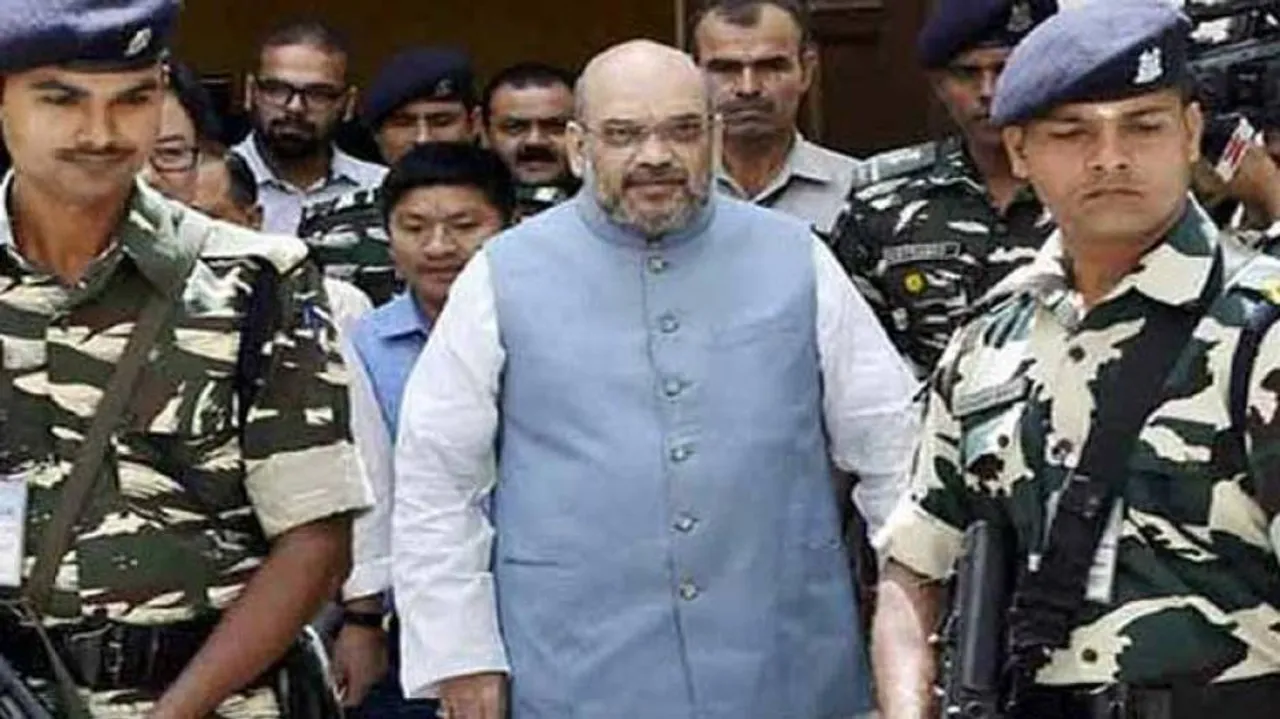 Amit Shah Unveils New Insignia For CRPF's VIP Security Wing