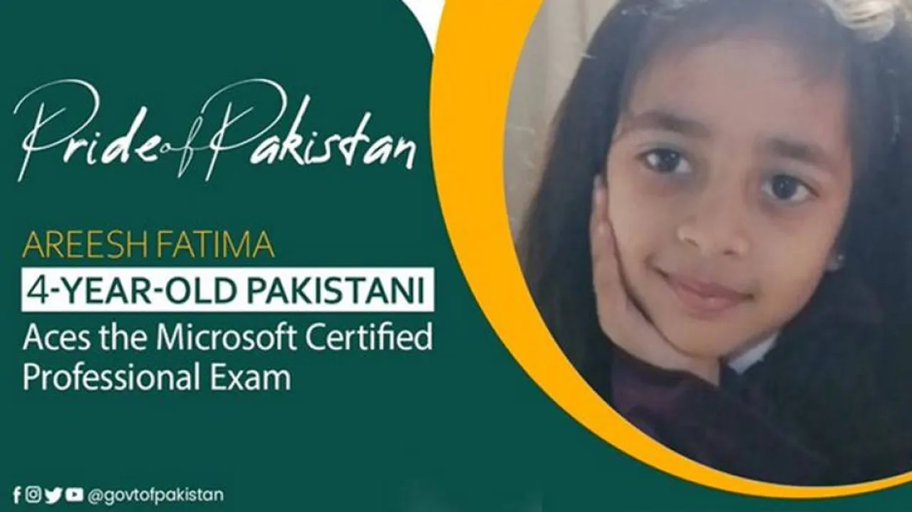 4-Year-Old Pakistani Girl Becomes Youngest Microsoft Professional