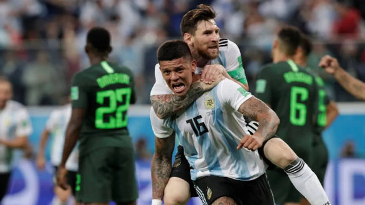 Argentina enter World Cup pre-quarterfinals after 2-1 triumph over Nigeria
