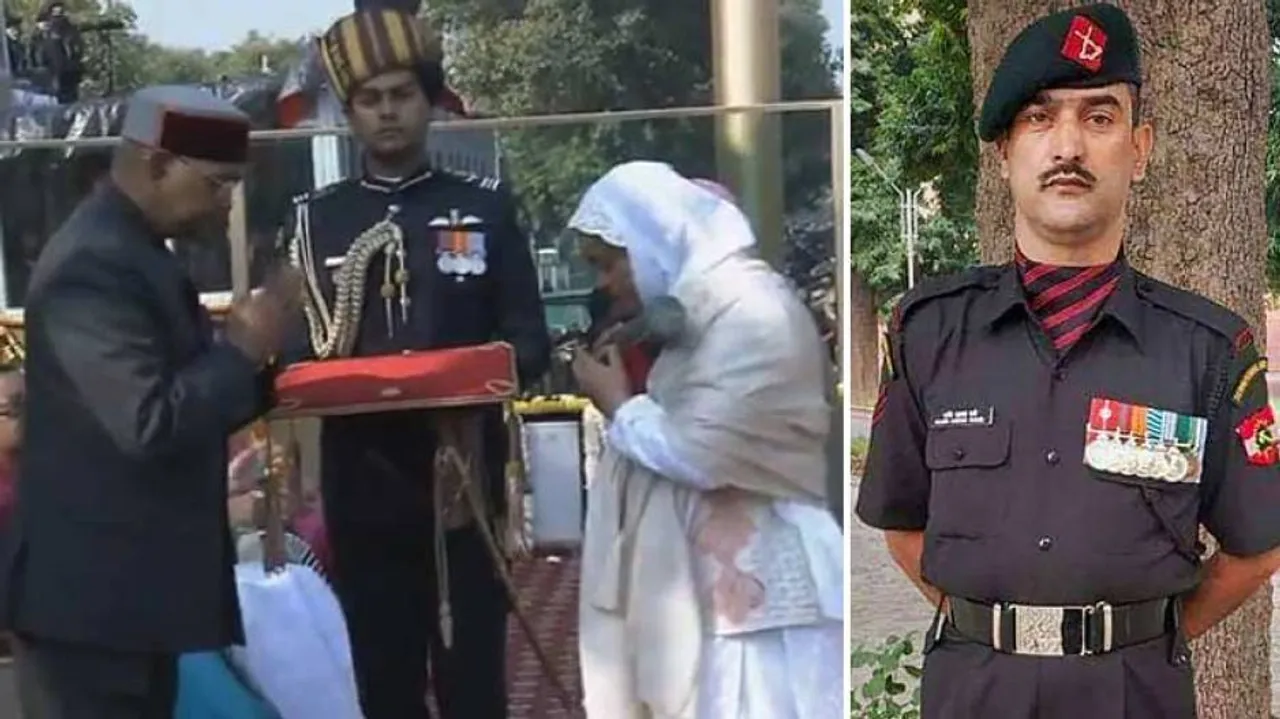 President Ram Nath Kovind confers Ashoka Chakra on Nazir Wani