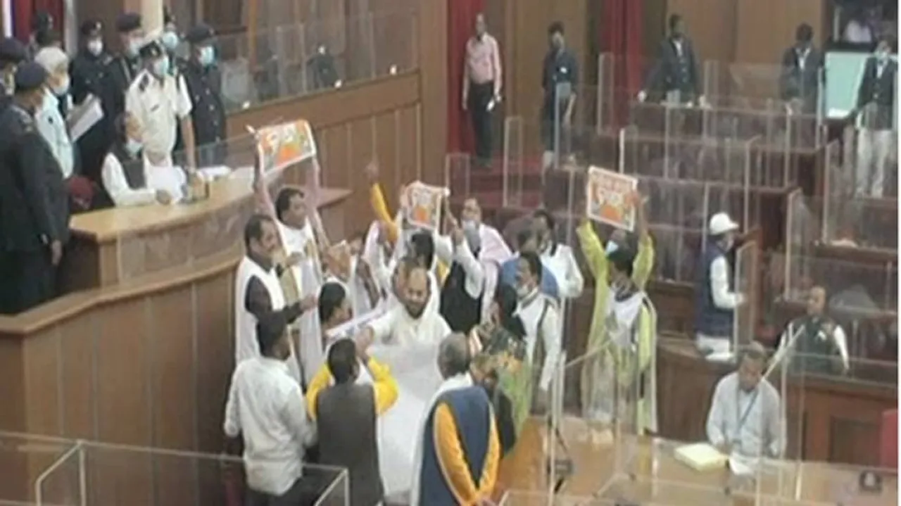Din Continues In Odisha Assembly As All-Party Meet Inconclusive