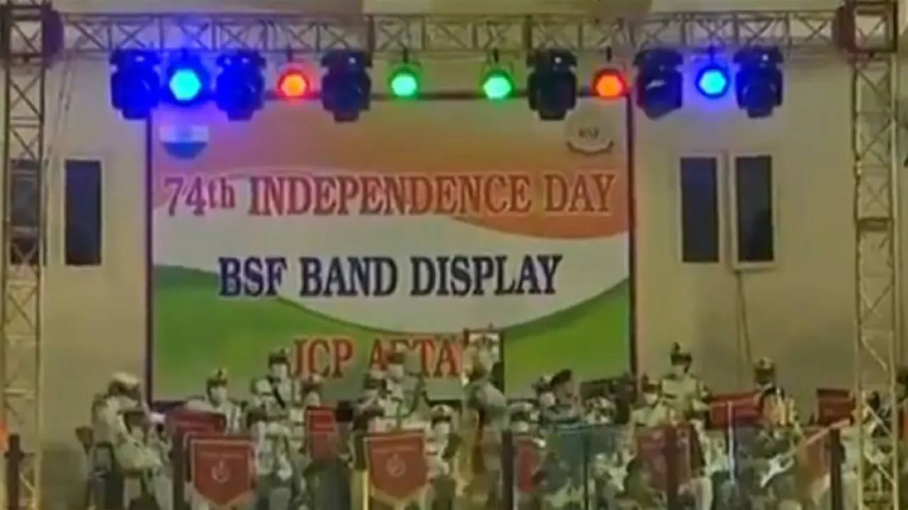 Independence Day: BSF Performs Musical Programme At Attari Border