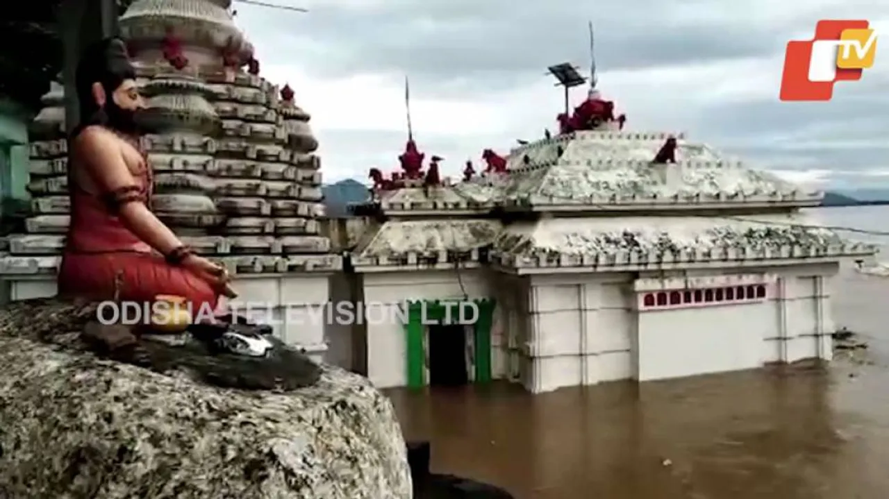 Watch: Flood Water Enters Bhattarika Temple In Odisha