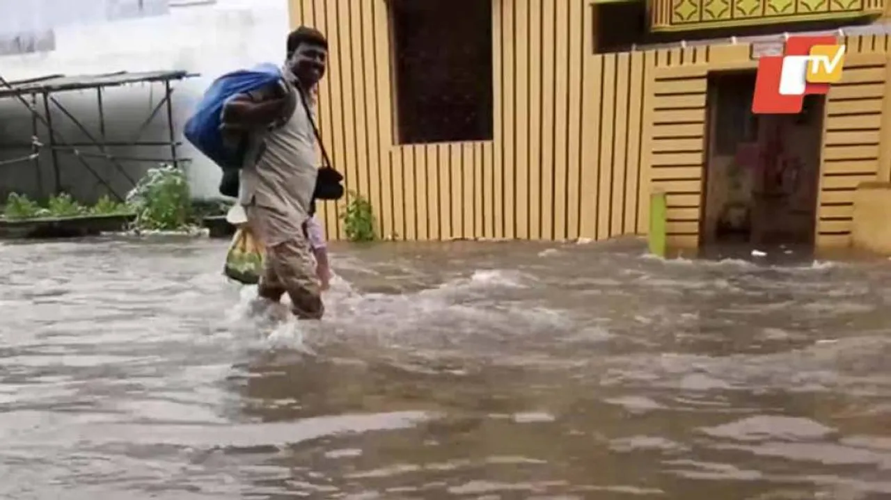 Residents Suffer As Rain Triggers Waterlogging In Berhampur